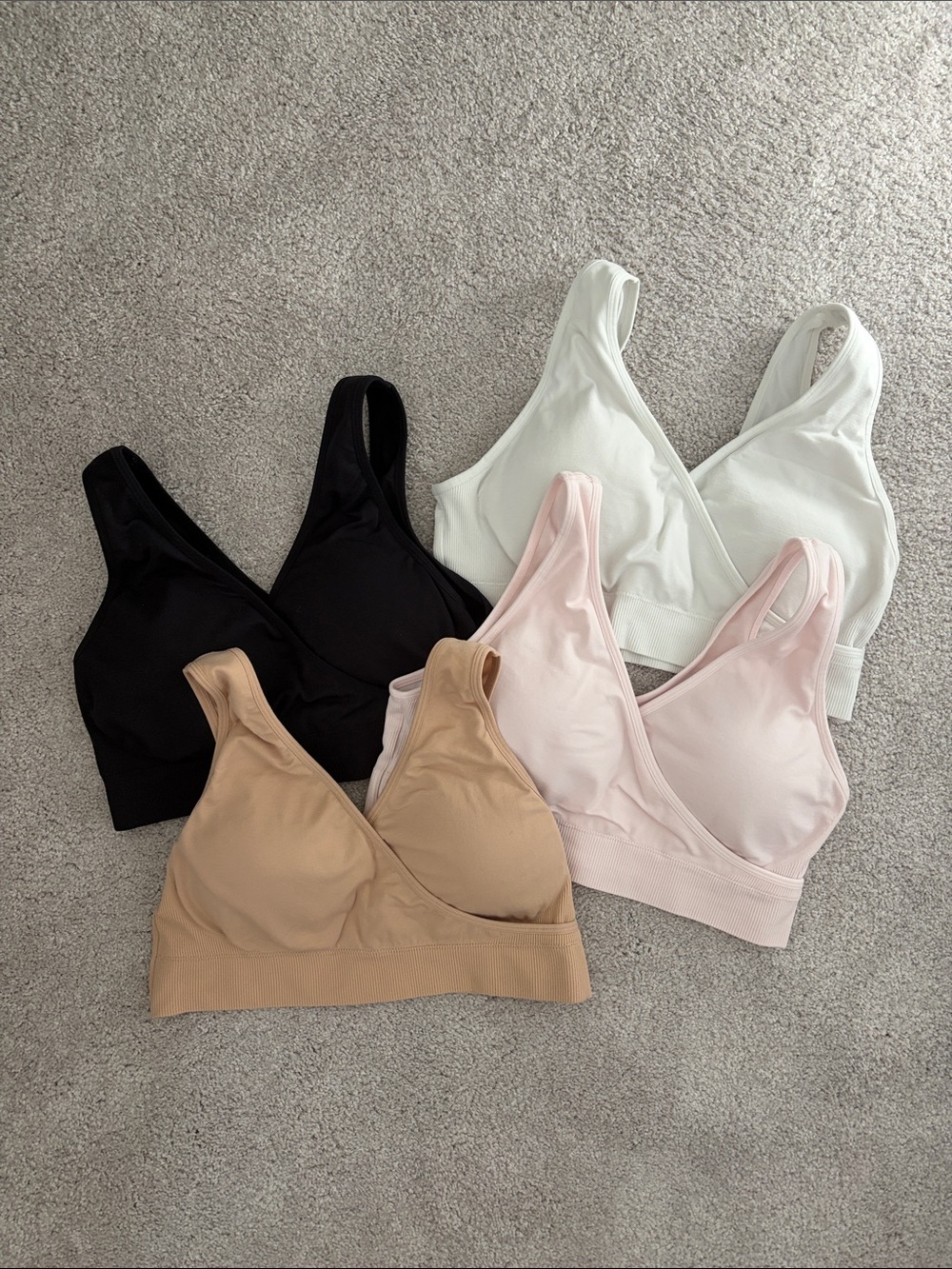 Ingrid and Isabel Seamless Wireless Nursing Bralettes Lot